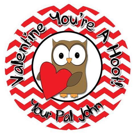 Valentine Stickers Be My Valentine Stickers Owl Valentine | Etsy ...