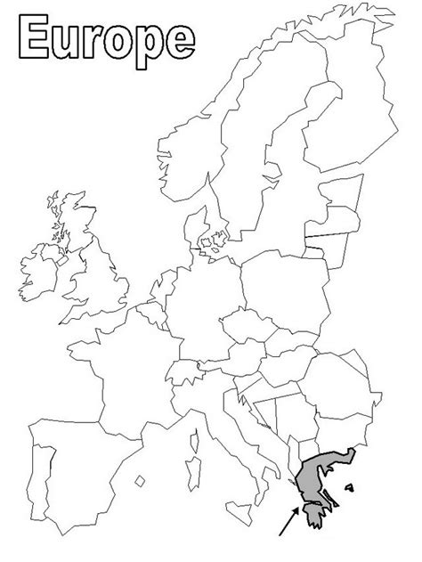 Mapa De Europa Para Colorear Colorea Tus Dibujos