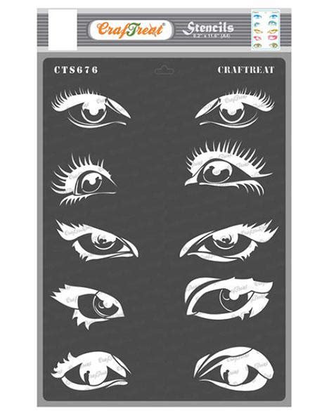 Craftreat Expressing Eyes Stencil A4