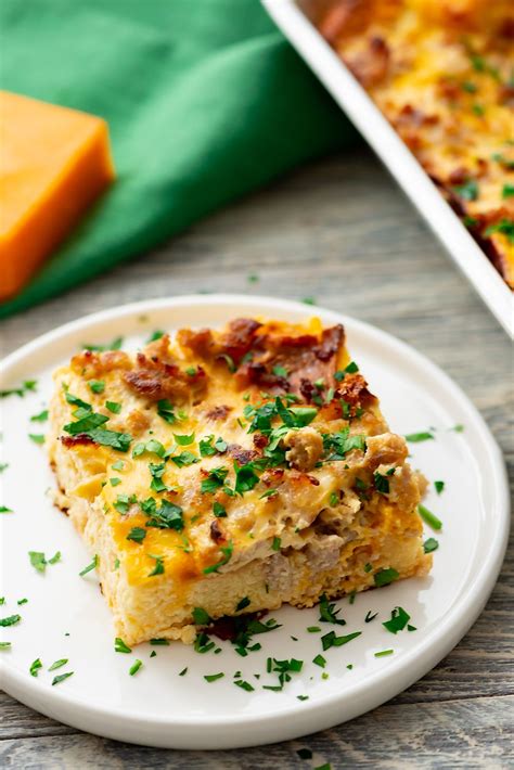 Overnight Sausage Egg Casserole Is Any Easy And Delicious