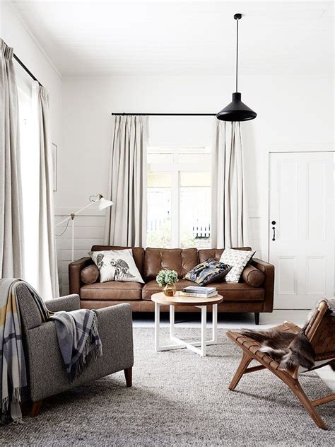 Whether you choose black or brown, the quality leather looks even better. Decor & Trends | Living room grey, Living room sofa ...