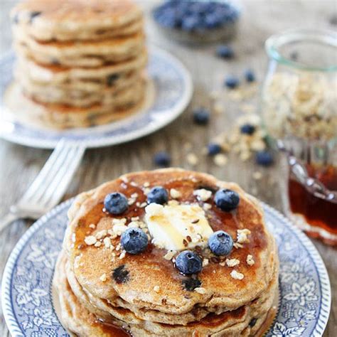 Whole Wheat Blueberry Granola Pancakes Recipe Yummly Recipe