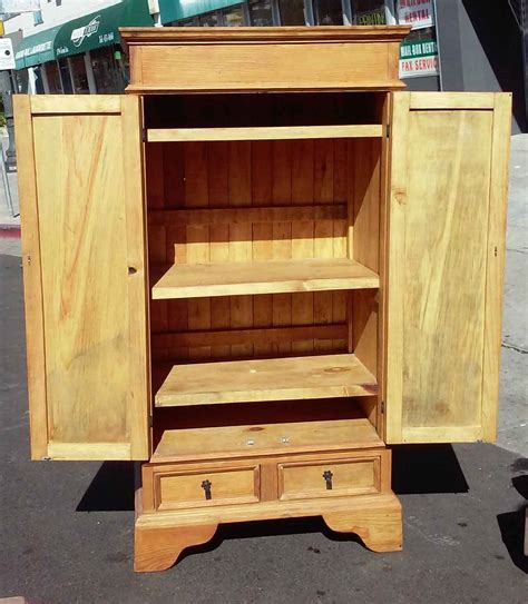 Uhuru Furniture And Collectibles Sold 38 Mexican Pine Armoire 135