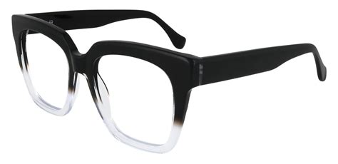 Lyric Square Prescription Glasses Black Crystal Fade Women S Eyeglasses Payne Glasses