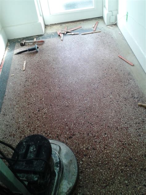 Restoring A Terrazzo Hallway Floor From 1924 Stone Cleaning And