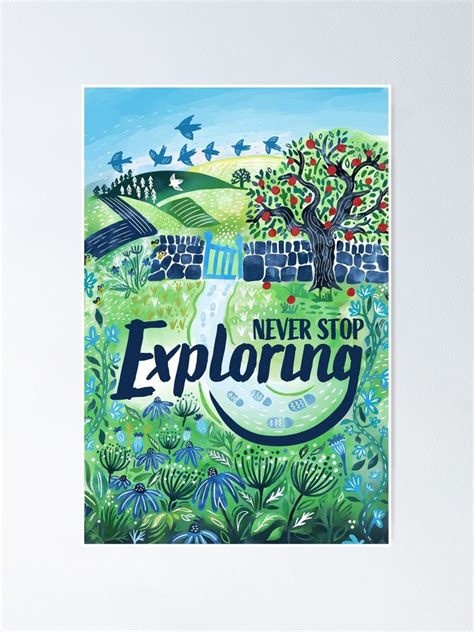 Never Stop Exploring Motivational Art Poster For Sale By Creativinchi
