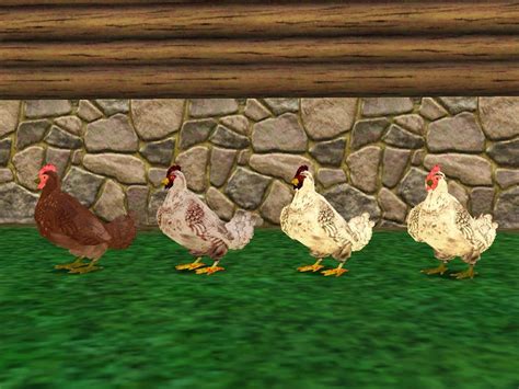 Functional Hen By Danjaley Sims Sims 3 Sims 3 Mods