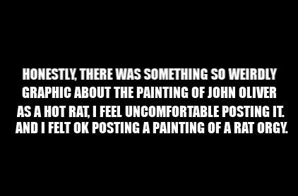 John Oliver Rat Art