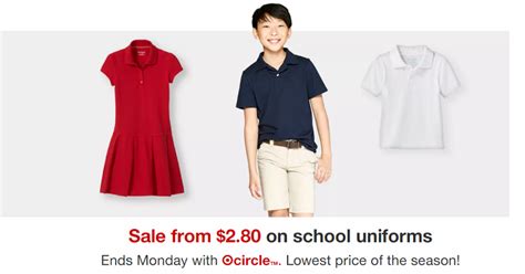 Target Huge Kids School Uniforms Sale Ends Today Prices Start At