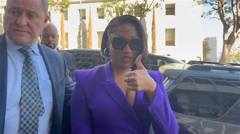 Megan Thee Stallion Arrives To Court For Tory Lanez Shooting Trial