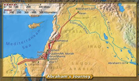 Map Of Abraham S Journey World Map