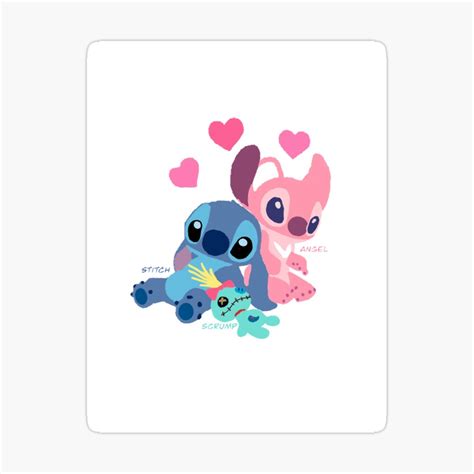 Disney Lilo And Stitch Angel Heart Kisses1 By Leesed Judy