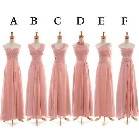 Custom Long Chiffon Evening Party Dress Prom Dress Wedding Party Dress