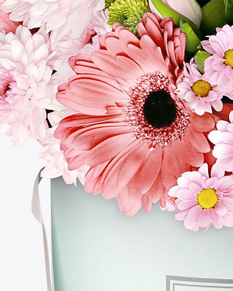 Download Round Flower Box Mockup in Box Mockups on Yellow Images ...