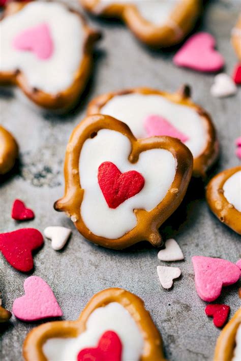 Sweet And Salty Valentines Day Desserts Chocolate Heart Pretzels