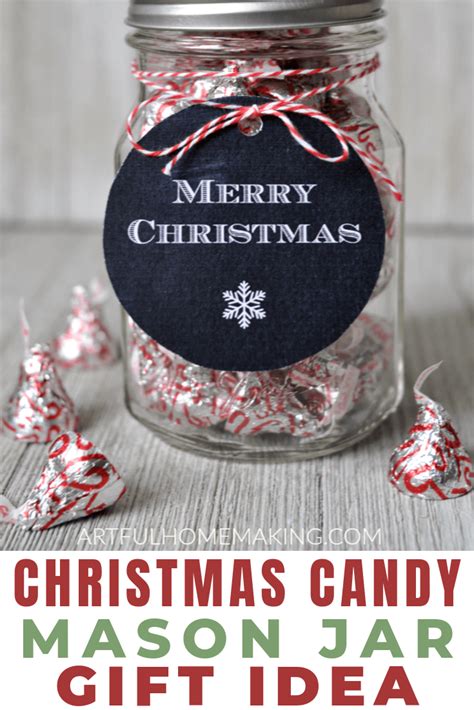 Mason Jar Christmas Candy Ideas
