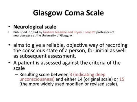 Ppt Glasgow Coma Scale Powerpoint Presentation Free Download Id