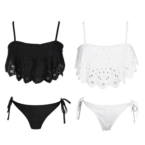 2017 New Sexy Crochet Bikinis Women Swimsuit Swimwear Female Brazilian Push Up Bikini Set Women