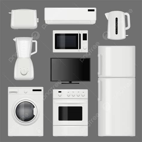 Kitchen Appliance Vector Png Images Home Appliances Realistic