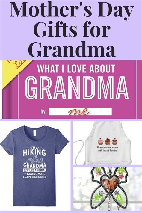 Gift ideas for grandma include jewelry, flowers, wine bags, cookbooks and more. Mother's Day Gifts for Grandma | Grandma gifts, Mother's ...