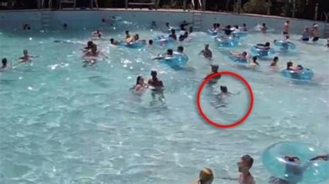 Lifeguard Saves Drowning Girl In Crowded Swimming Pool News Au