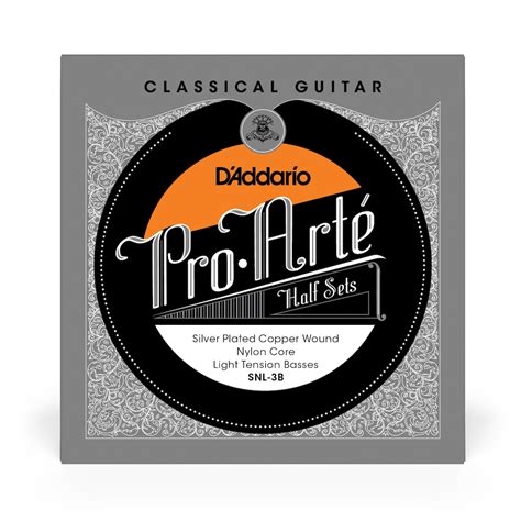 D'Addario EJ43 Pro Arte LT Classical Guitar Strings SNL-3B, Bass Set