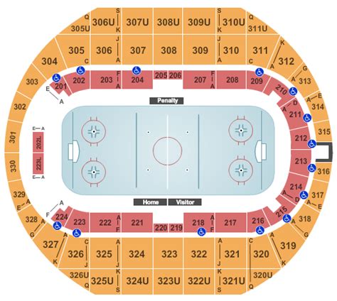 Disney On Ice Tickets Seating Chart Von Braun Center Arena Hockey