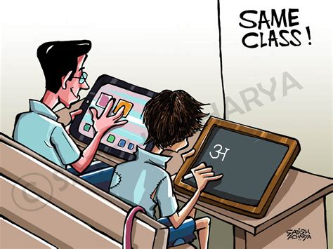 World Of An Indian Cartoonist The Class Divide