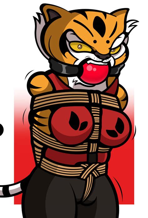 Rule 34 Angry Ball Gag Bondage Furry Gag Kung Fu Panda Master Tigress