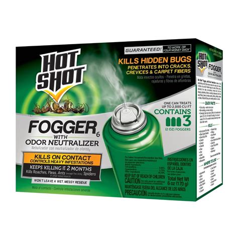 Hot Shot Fogger 2 Oz 3 Pack Aerosol With Odor Neutralizer Hg 96180 1
