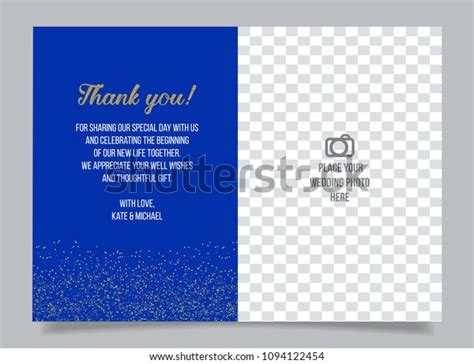 Thank You Coming Wedding Card Stock Vector Royalty Free 1094122454