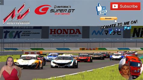 Assetto Corsa Super GT500 2021 Honda NSX GT Team Kunimitsu Test Race