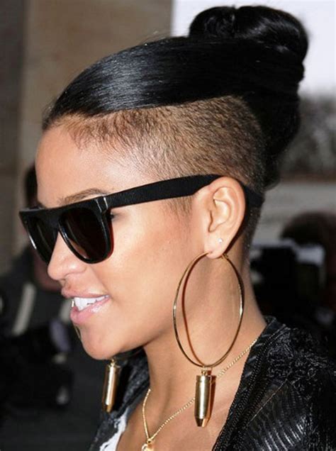 Women with short black hair tend to have a fun and bold personality to match their look. 50 Mohawk Hairstyles for Black Women | StayGlam