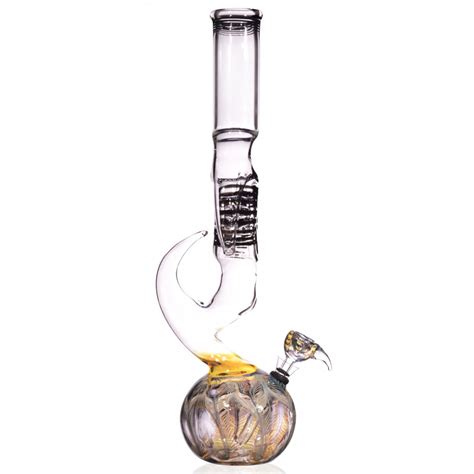 16 The Milky Way Double Horned Thick Glass Zong Bong Zong Bongs