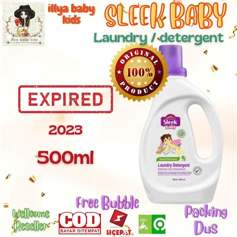 Jual Sleek Baby Laundry 500ml Detergent Deterjen Botol 500 Ml Cairan