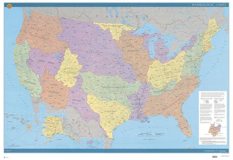Hydrologic Units Watershedsbasins Of The United States From National