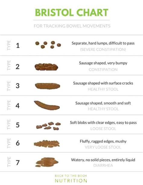 Types Of Bowel Movements Chart