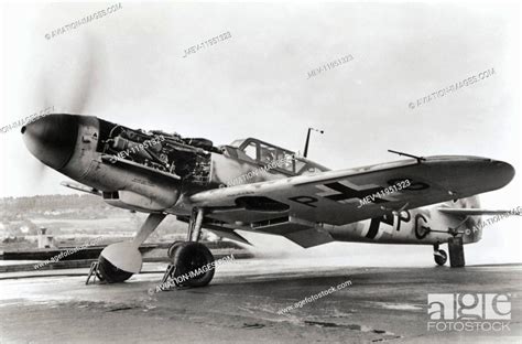 Propellers Turning In Engine Test Of Luftwaffe Messerschmitt Bf 109g 0