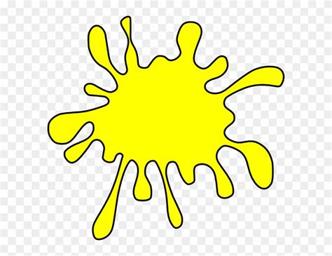 Yellow Paint Splash Clip Art