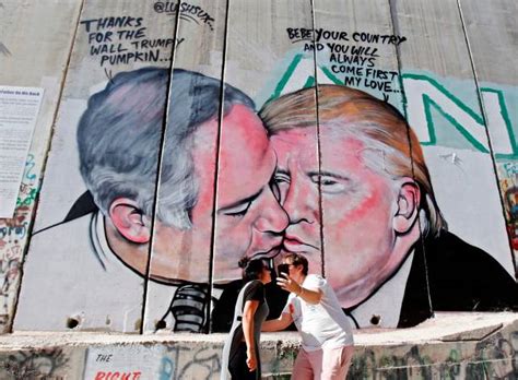 Political Graffiti Takes Over The West Bank Wall Album Photos Getty