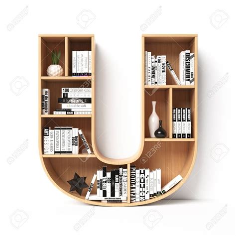Download Bookshelves 3d Font Alphabet In The Form Of Book Shelves Mockup | Bookshelf design, Decorating ...