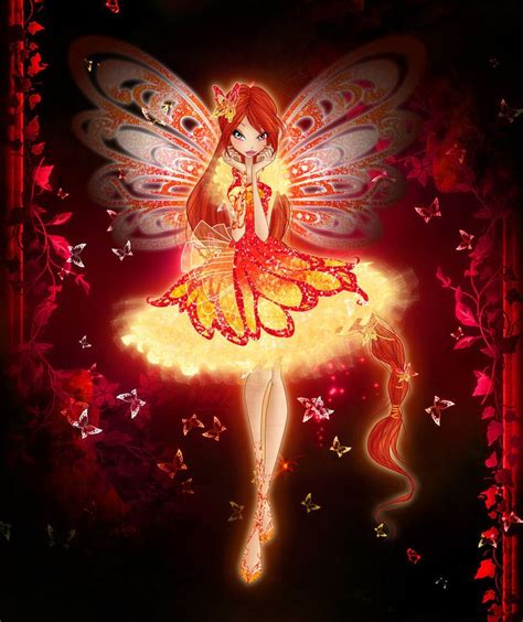 Fiery Butterfly By Bloom2 Bloom Winx Club Fire Fairy Fairy Artwork