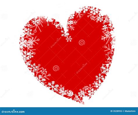 Christmas Snowflake Heart Love Royalty Free Stock Photo Image 3528955