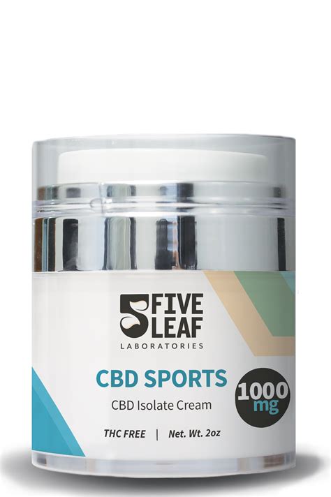 1000mg Cbd Sports Cream Five Leaf Labs