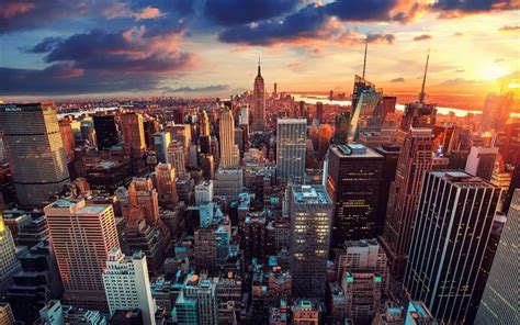 Download Wallpapers New York Manhattan Empire State