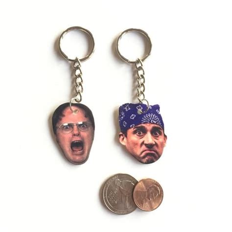 Dwight Schrute And Michael Scott Keychains The Office Keychains 1