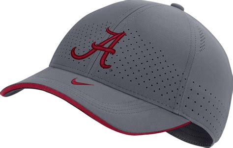 Nike Alabama Crimson Tide Grey Low Pro L91 Adjustable Hat In Gray For