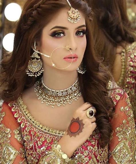 stunning indian brides bridal makeup inspiration smokey glitter eyes with nude pink lips
