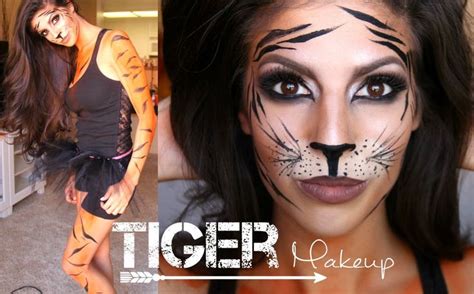 Tiger Makeup Tutorial Outfit Halloween 2014 Tiger Makeup Tiger