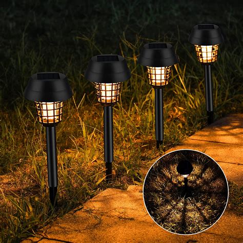 Buy Solar Pathway Lights Decorative Outdoor 8 Pack Solar Powered Yard